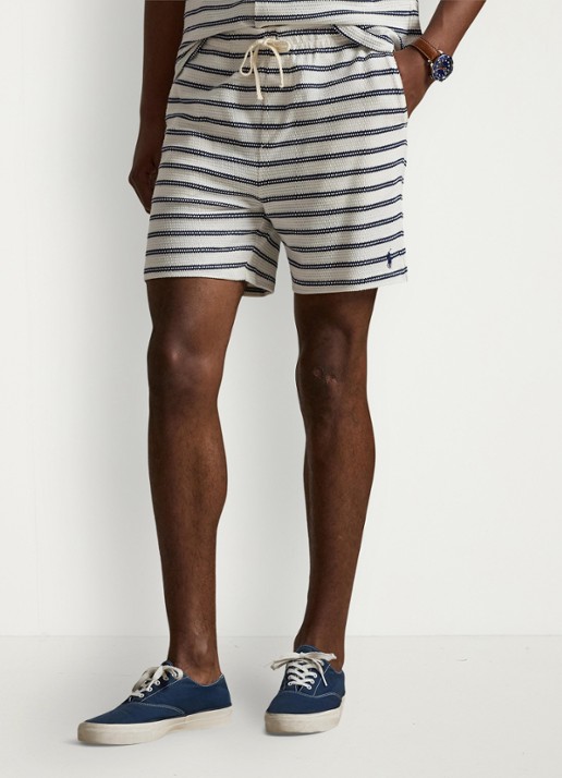Ralph Lauren Straight fit korte broek met streepprint