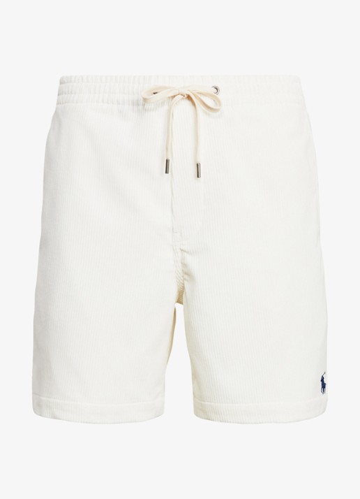 Ralph Lauren Straight fit korte broek van corduroy - voorkant 3 warm white