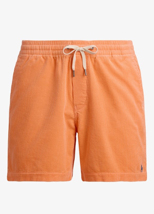 Ralph Lauren Straight fit korte broek van corduroy - voorkant 4 key west orange-36pi