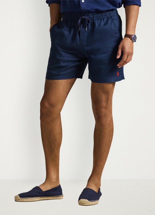 Ralph Lauren Straight fit korte broek van linnen