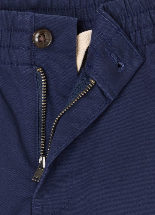 Ralph Lauren Straight fit korte chino met steekzakken - detail donkerblauw