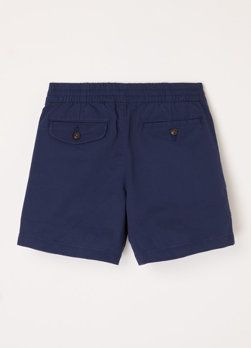 Ralph Lauren Straight fit korte chino met steekzakken - voorkant 3 donkerblauw