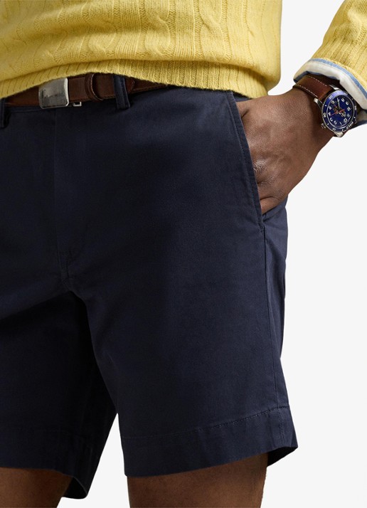 Ralph Lauren Straight fit korte chino met stretch - detail 3 nautical ink / blauw