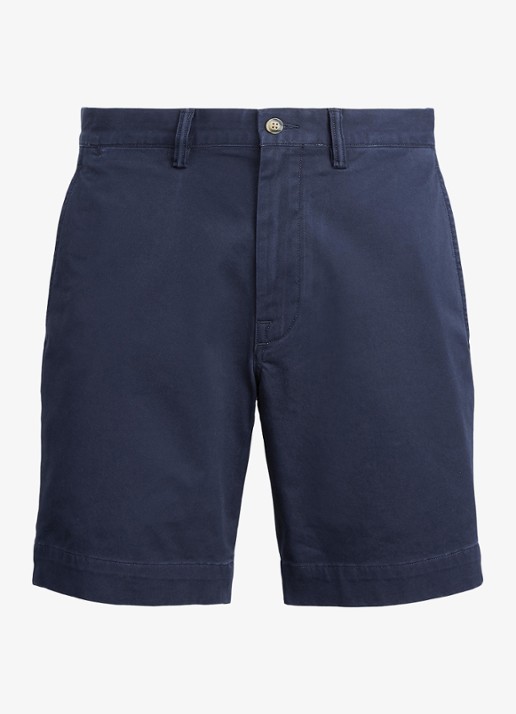 Ralph Lauren Straight fit korte chino met stretch - voorkant 8 nautical ink / blauw