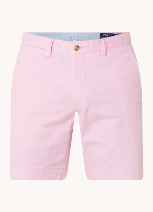 Ralph Lauren Straight fit korte chino met stretch - voorkant 2 carmel pink / roze