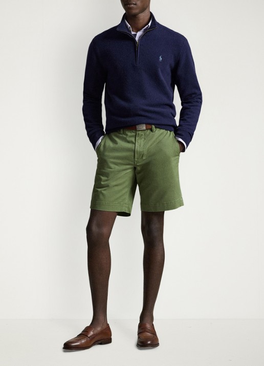 Ralph Lauren Straight fit korte chino met stretch - voorkant 3 garden trail-30z6