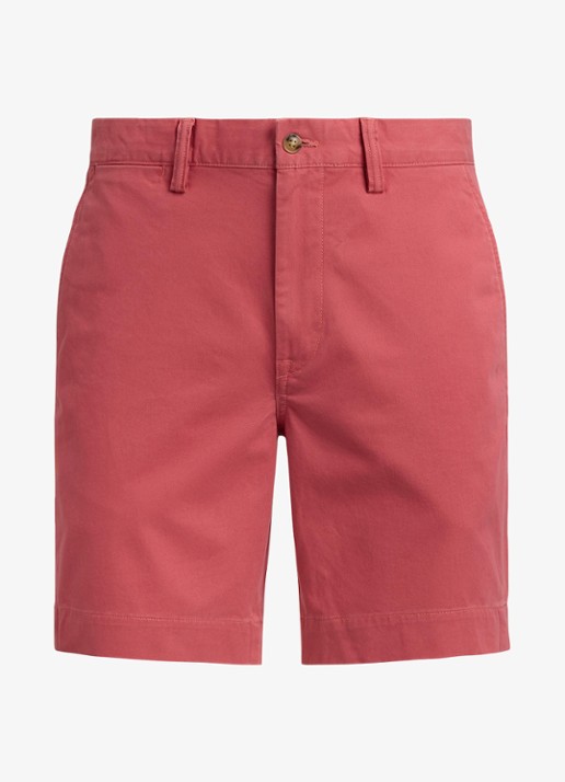 Ralph Lauren Straight fit korte chino met stretch - voorkant adirondack berry-2ygy