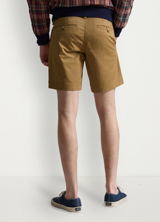 Ralph Lauren Straight fit korte chino met stretch - achterkant sandsurf-24od