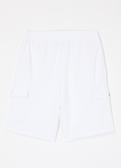 Ralph Lauren Straight fit korte joggingbroek met klepzakken - voorkant 3 wit