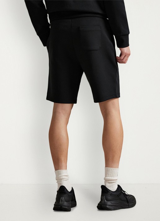 Ralph Lauren Straight fit korte joggingbroek met logo en steekzakken - achterkant 5 polo black / zwart