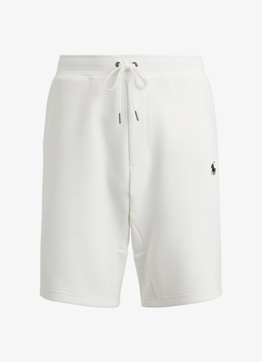 Ralph Lauren Straight fit korte joggingbroek met logo en steekzakken - voorkant 4 wit