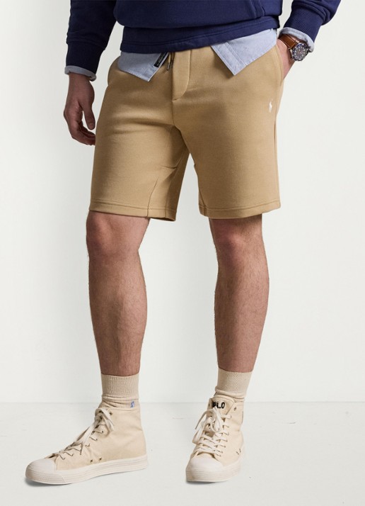 Ralph Lauren Straight fit korte joggingbroek met logo en steekzakken
