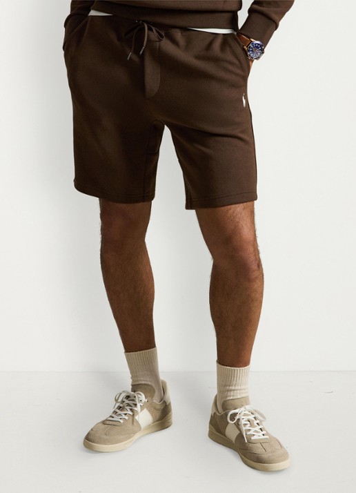 Ralph Lauren Straight fit korte joggingbroek met logo en steekzakken