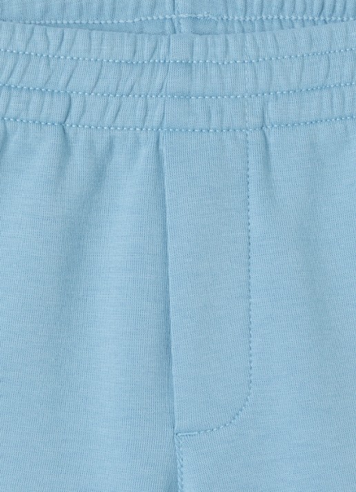 Ralph Lauren Straight fit korte joggingbroek met logo - detail 3 lichtblauw