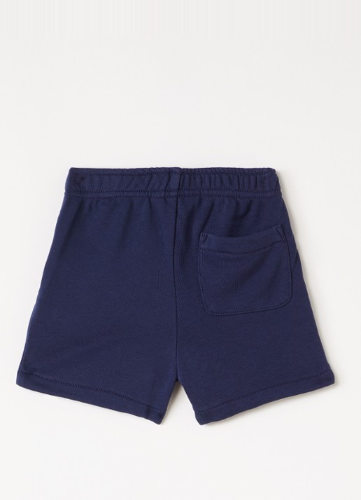 Ralph Lauren Straight fit korte joggingbroek met logo - voorkant 2 donkerblauw