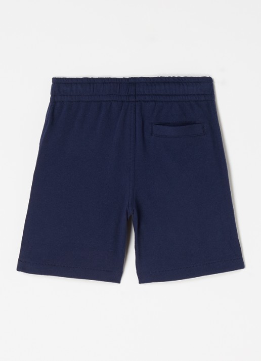 Ralph Lauren Straight fit korte joggingbroek met logoborduring - voorkant 2 donkerblauw