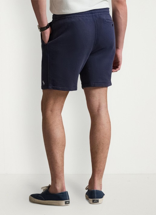 Ralph Lauren Straight fit korte joggingbroek met steekzakken - achterkant 3 newport navy