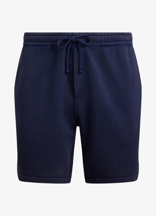 Ralph Lauren Straight fit korte joggingbroek met steekzakken - voorkant 4 newport navy