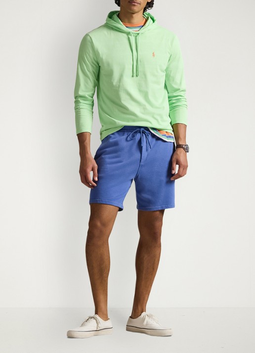 Ralph Lauren Straight fit korte joggingbroek met steekzakken - voorkant 5 modern royal-34yb