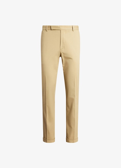 Ralph Lauren Straight fit pantalon met steekzakken - voorkant 3 monument tan / beige