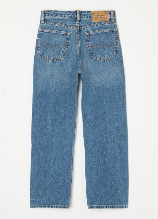 Ralph Lauren Straight leg jeans met medium wassing  - voorkant 3 indigo
