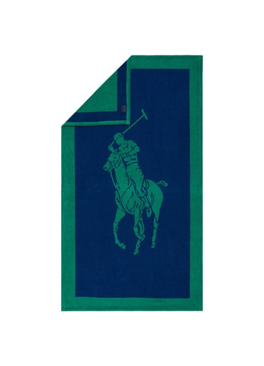 Ralph Lauren Strandlaken - 500 gr/m2 - 100 x 170 cm - achterkant 3 groen
