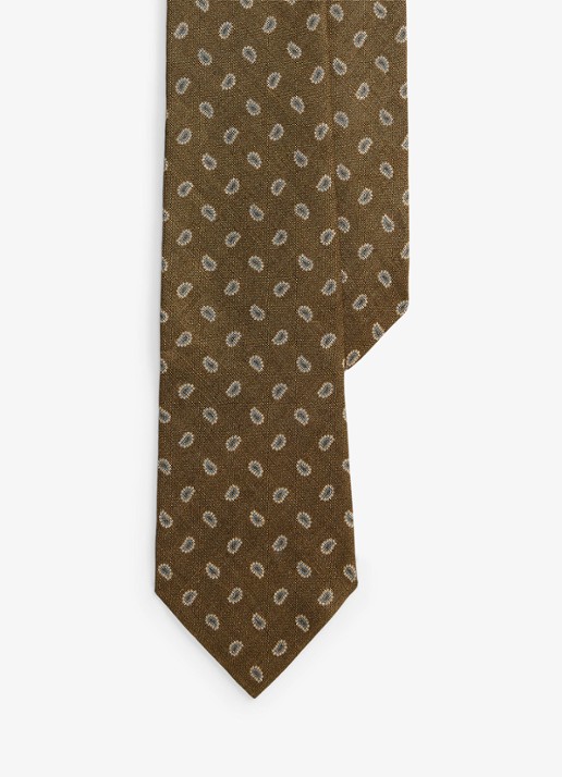 Ralph Lauren Stropdas van linnen met print
