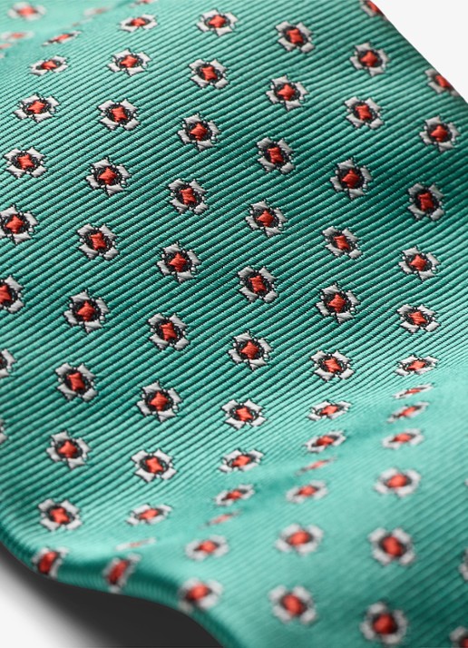 Ralph Lauren Stropdas van zijde met print - detail 3 green-2wkh / groen