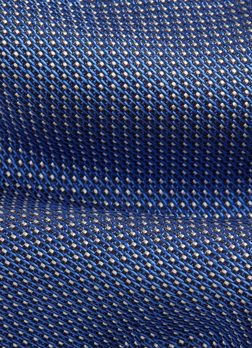 Ralph Lauren Stropdas van zijde met stippenprint  - detail 3 royal/white / blauw