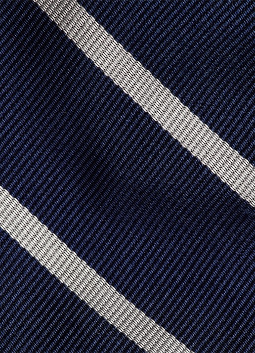Ralph Lauren Stropdas van zijde met streepprint - detail navy/white