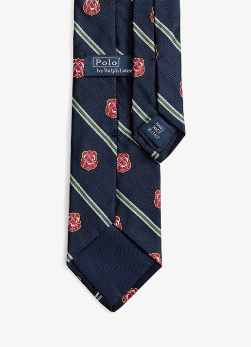 Ralph Lauren Stropdas van zijde - detail 2 donkerblauw