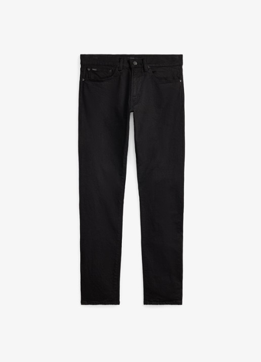 Ralph Lauren Sullivan slim fit jeans met gekleurde wassing - voorkant 4 hdn black / zwart