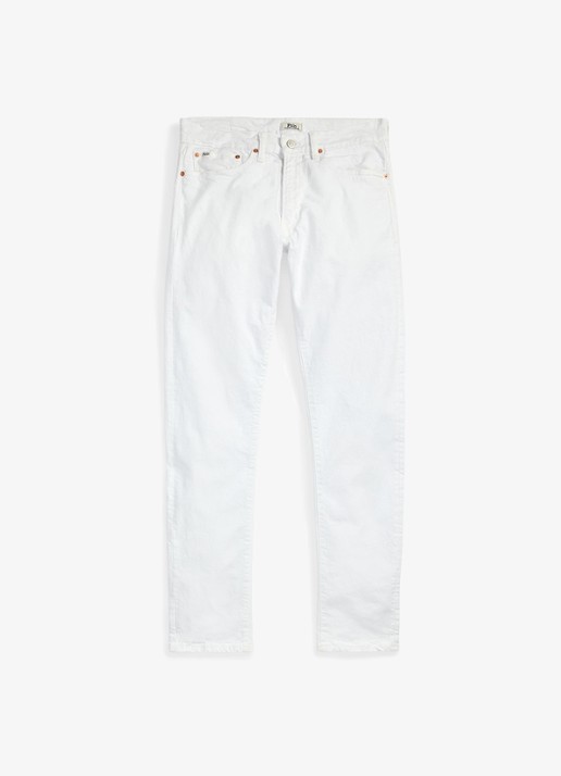 Ralph Lauren Sullivan slim fit jeans met gekleurde wassing - voorkant 4 hdn white / wit