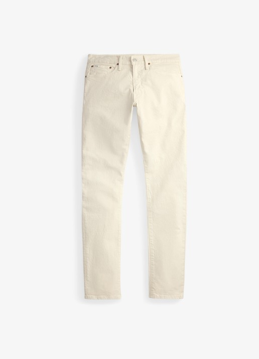 Ralph Lauren Sullivan slim fit jeans met gekleurde wassing - voorkant 2 hdn andover cream / creme