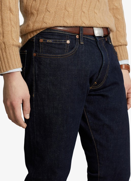 Ralph Lauren Sullivan slim fit jeans met stretch - detail 2 indigo
