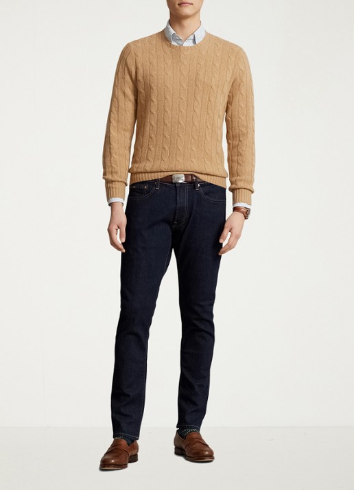 Ralph Lauren Sullivan slim fit jeans met stretch - voorkant 6 indigo