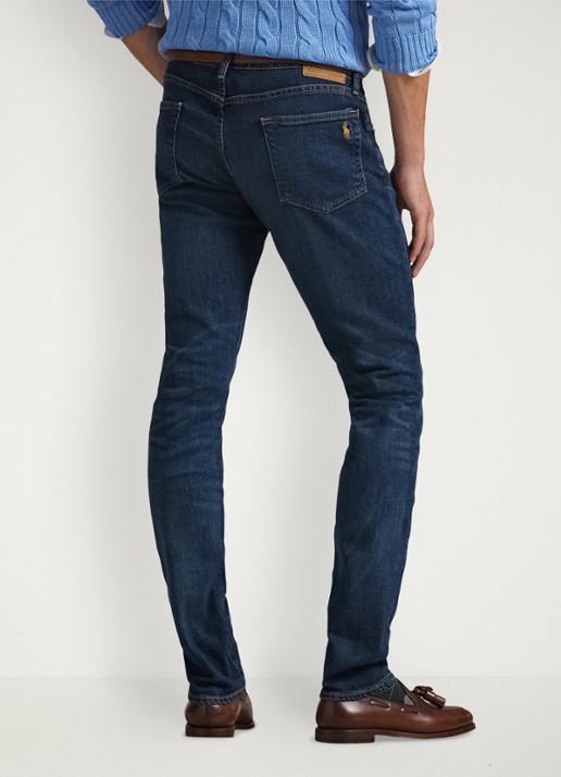 Ralph Lauren Sullivan slim jeans met stretch - achterkant 2 rockford / indigo
