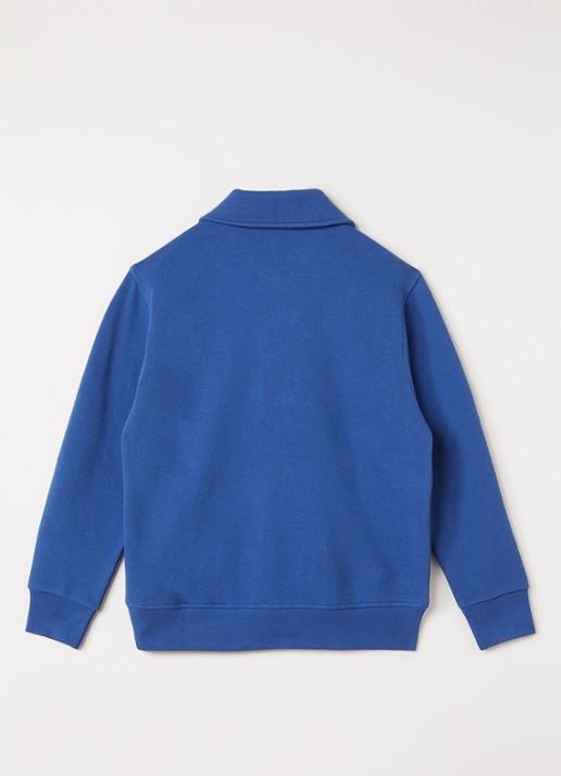 Ralph Lauren Sweater met halve rits - voorkant 3 blauw