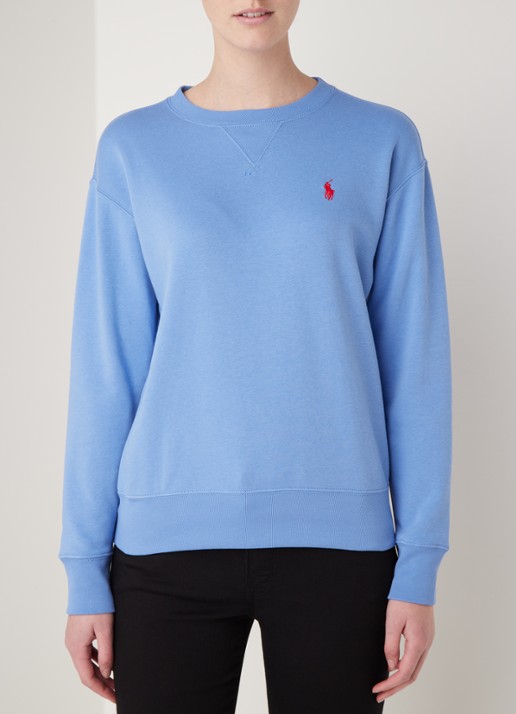 Ralph Lauren Sweater met logoborduring - detail 3 blauw