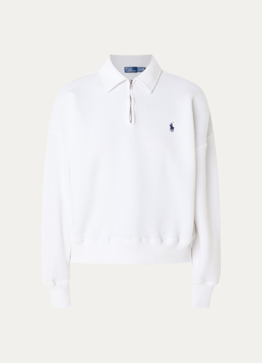 Ralph Lauren Sweater met logoborduring - voorkant 3 wit