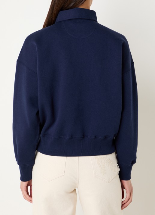 Ralph Lauren Sweater met logoborduring - achterkant 2 donkerblauw