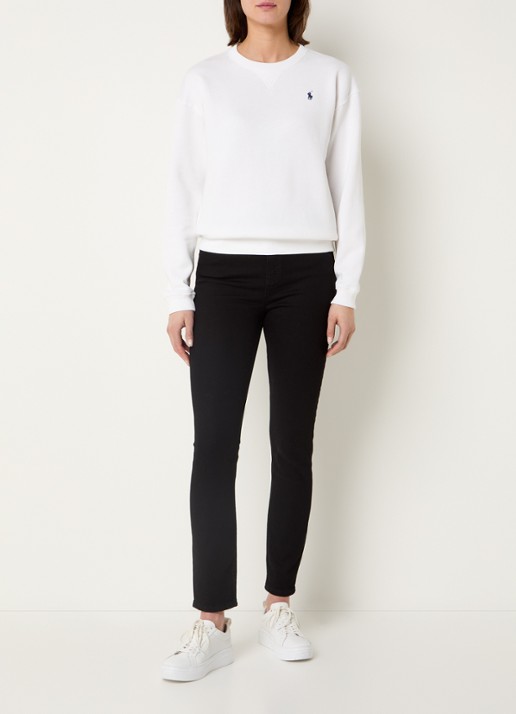 Ralph Lauren Sweater met logoborduring - voorkant 3 wit