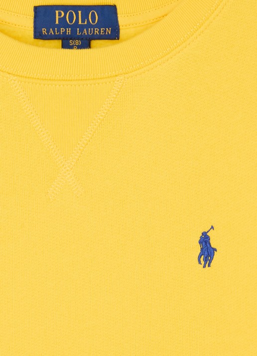 Ralph Lauren Sweater met logoborduring - detail 3 geel