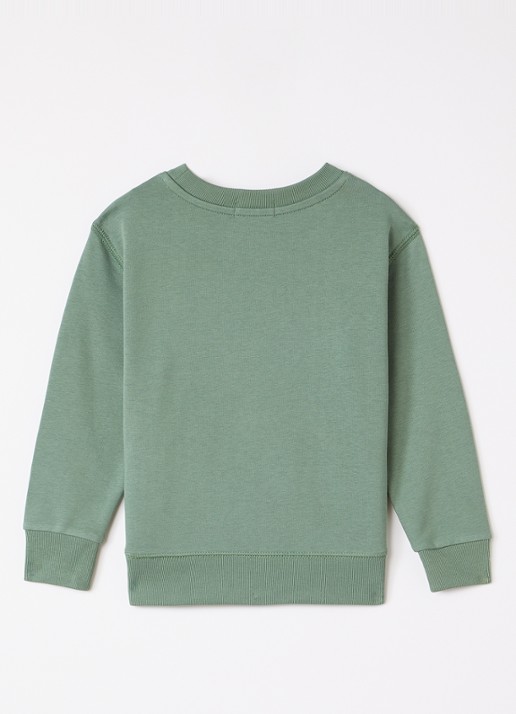 Ralph Lauren Sweater met logoborduring - voorkant 3 legergroen