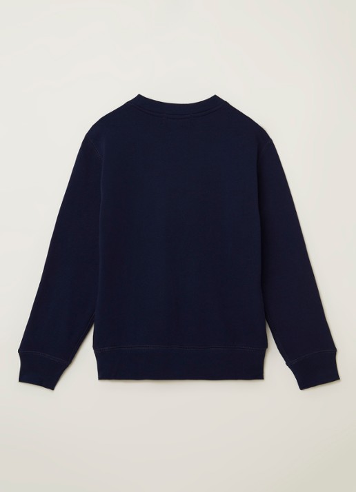 Ralph Lauren Sweater met logoborduring - voorkant 2 donkerblauw