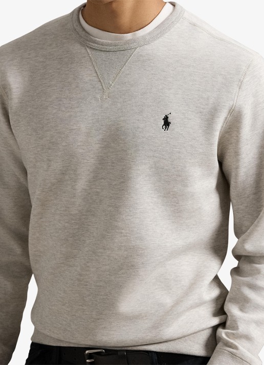 Ralph Lauren Sweater met logoborduring - detail 2 lt sport heather / grijs