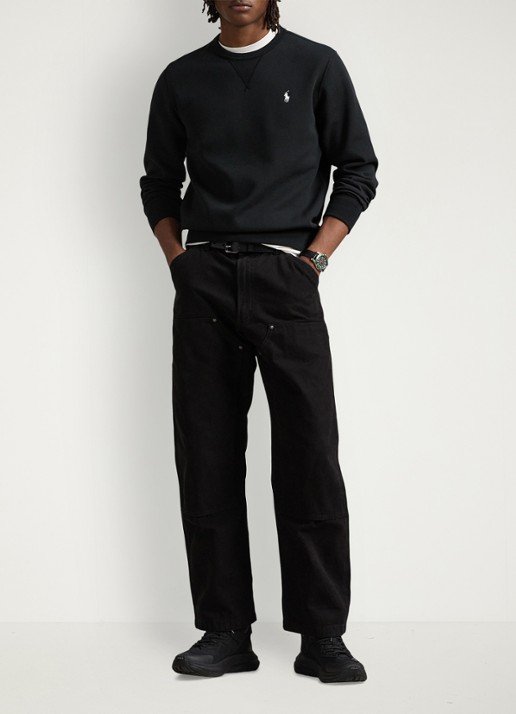 Ralph Lauren Sweater met logoborduring - voorkant 6 polo black
