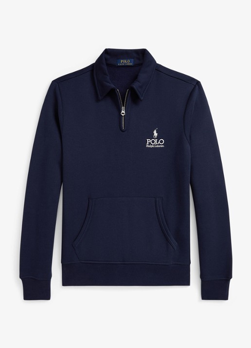 Ralph Lauren Sweater met logoborduring - voorkant cruise navy / donkerblauw