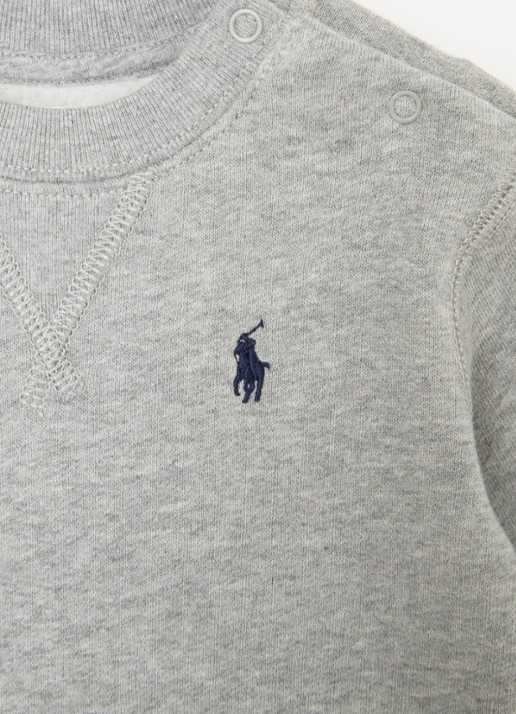 Ralph Lauren Sweater met logoborduring - detail 3 grijsmele