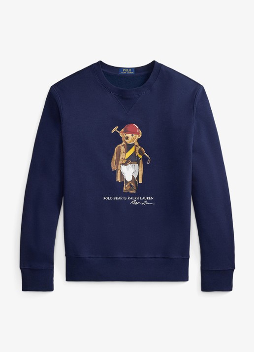 Ralph Lauren Sweater met logoprint - voorkant 2 newport navy / donkerblauw